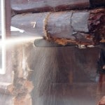 Log Repair During | Log Home Restoration | Builder | Repair | West Coast Restoration