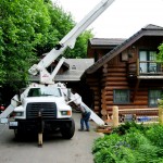 Crane Service | Log Home Restoration | Builder | Repair | West Coast Restoration