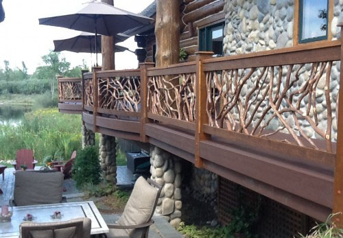 Awesome Railing X | Log Home Restoration | Builder | Repair | West Coast Restoration