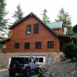 After Photo Back | Log Home Restoration | Builder | Repair | West Coast Restoration