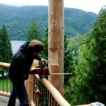 Crane Service | Log Home Restoration | Builder | Repair | West Coast Restoration