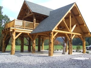 M Pavilion Finished Sept | Log Home Restoration | Builder | Repair | West Coast Restoration